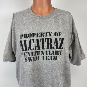 Alcatraz Penitentiary Swim Team Property T Shirt Mens Size XL San Francisco Jail